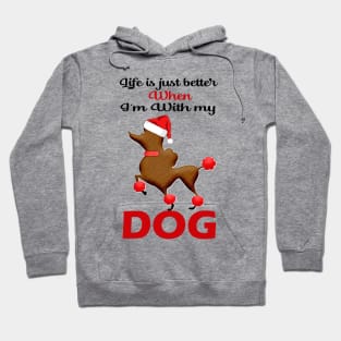 Life is just better when I'm with my dog Hoodie